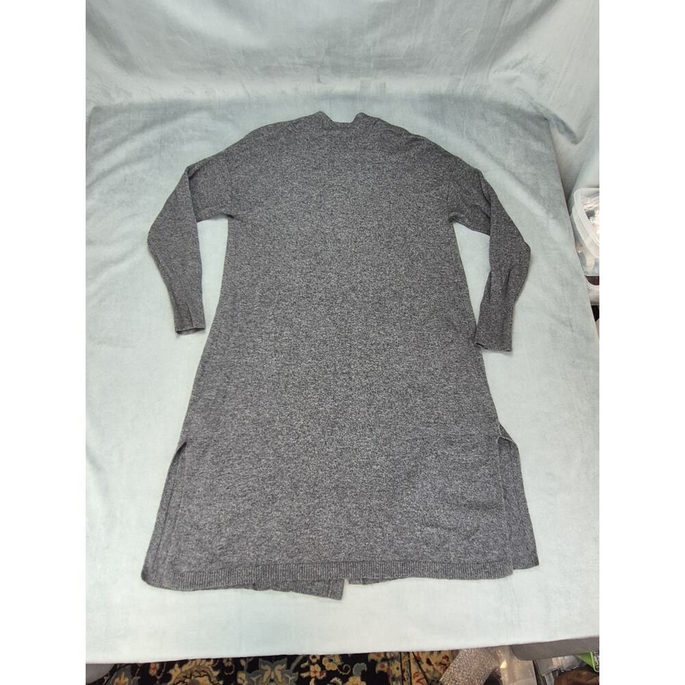 Charter Club Cashmere Blend Minimalist Long Open Front Cardigan Sweater Gray 0X - Picture 6 of 8